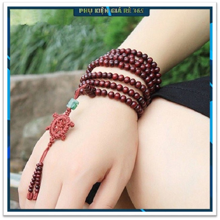 Vòng chuỗi hạt đeo tay nam nữ bằng gỗ