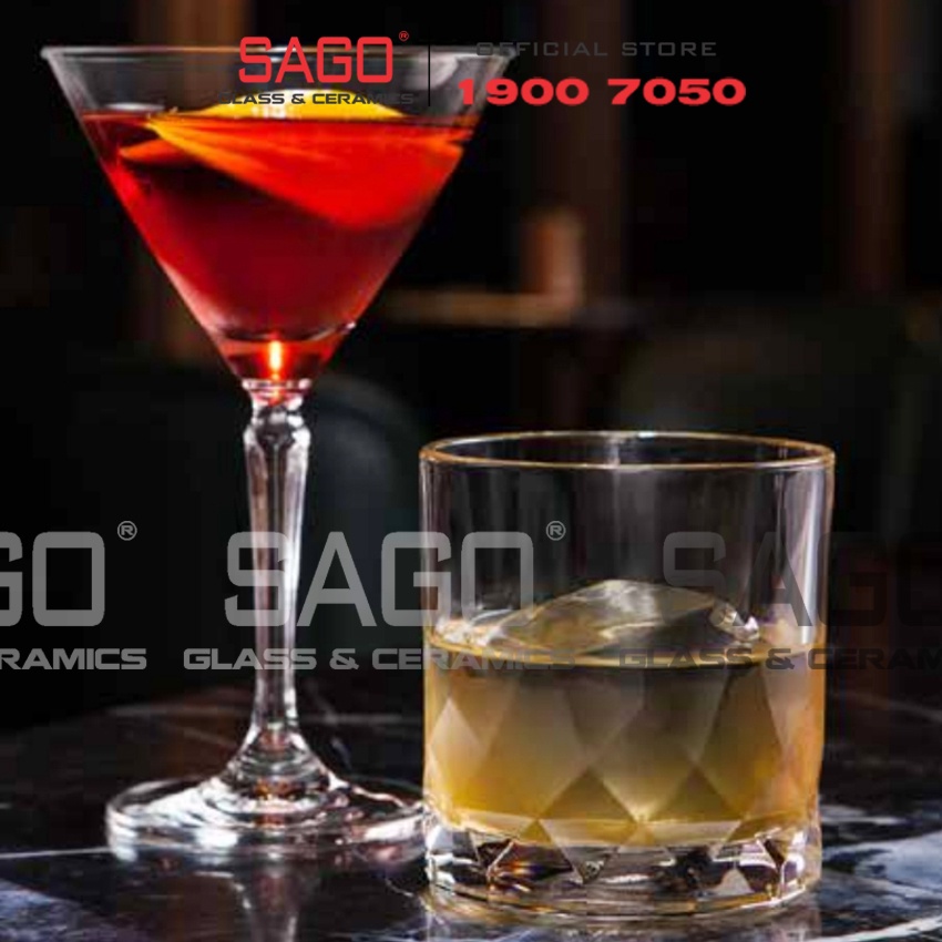 Ly Thủy Tinh Ocean Connexion Cocktail 215ml | Nhập Khẩu Thái Lan
