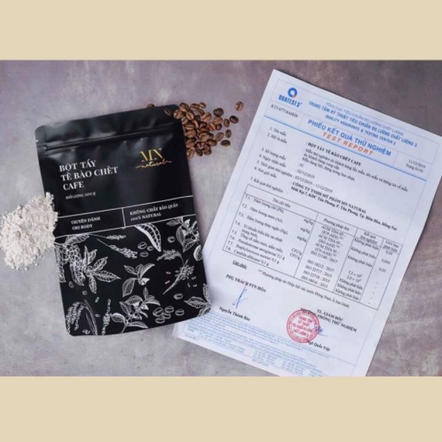 MN NATURAL - Bột tẩy tế bào chết cafe MN natural