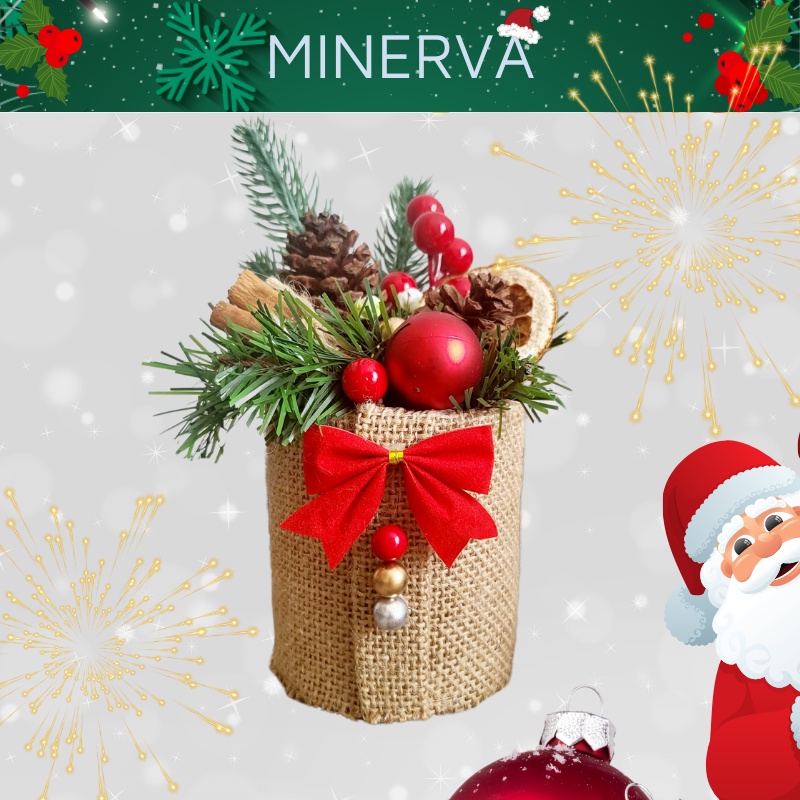 [Christmas] Chậu hoa để bàn trang trí giáng sinh , quà tặng giáng sinh , quà tặng thủ công