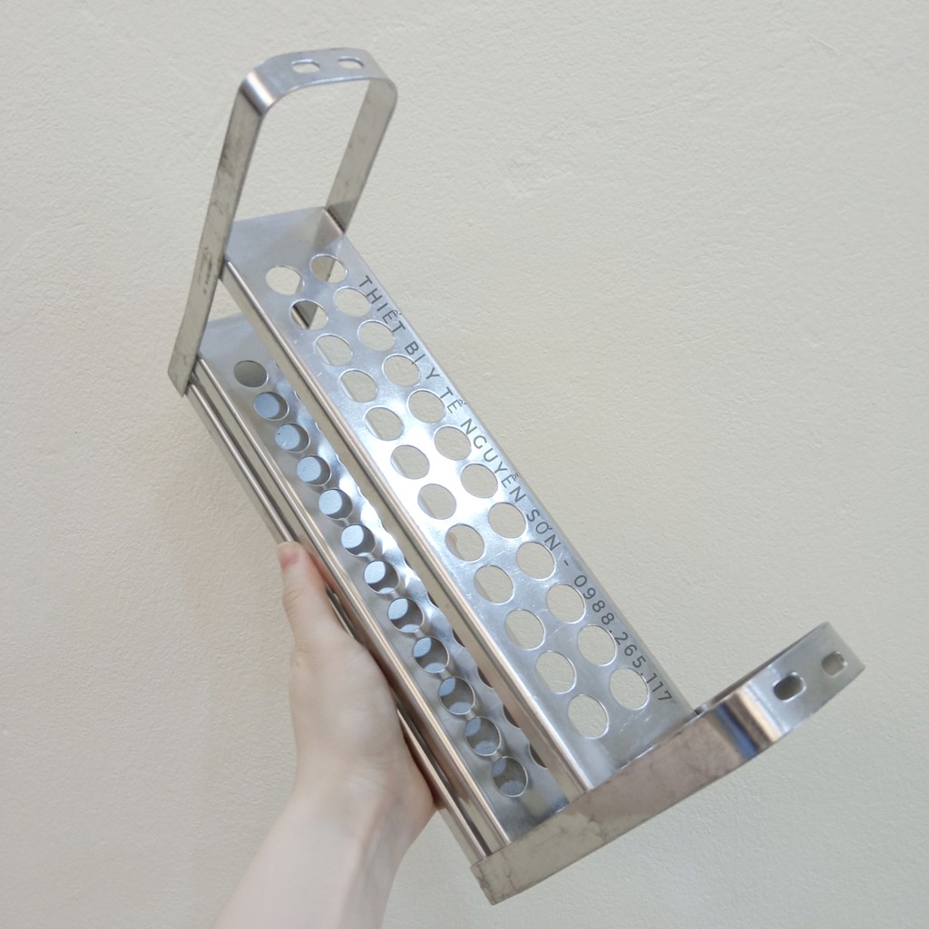 Giá đựng ống nghiệm bằng Inox loại 24 ống