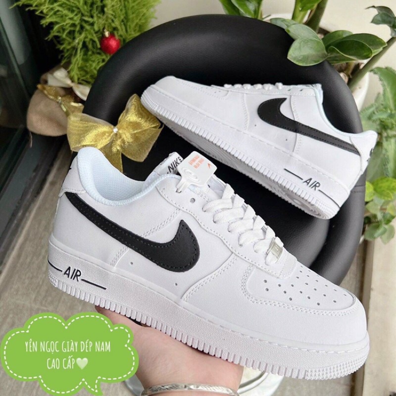 Giày Nike móc đen (FREE SHIP ) giày Nike af1 da thật 11 thể thao nam nữ sneaker kèm hộp