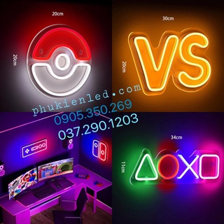Đèn led chữ neon nhiều mẫu quà tặng valentine, sinh nhật, trang trí decor phòng ngủ, phòng game - phukienled