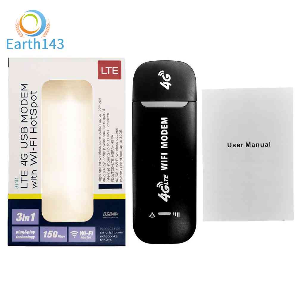 Earth143  Thiết Bị Phát WiFi Không Dây 4G LTE 150Mbps