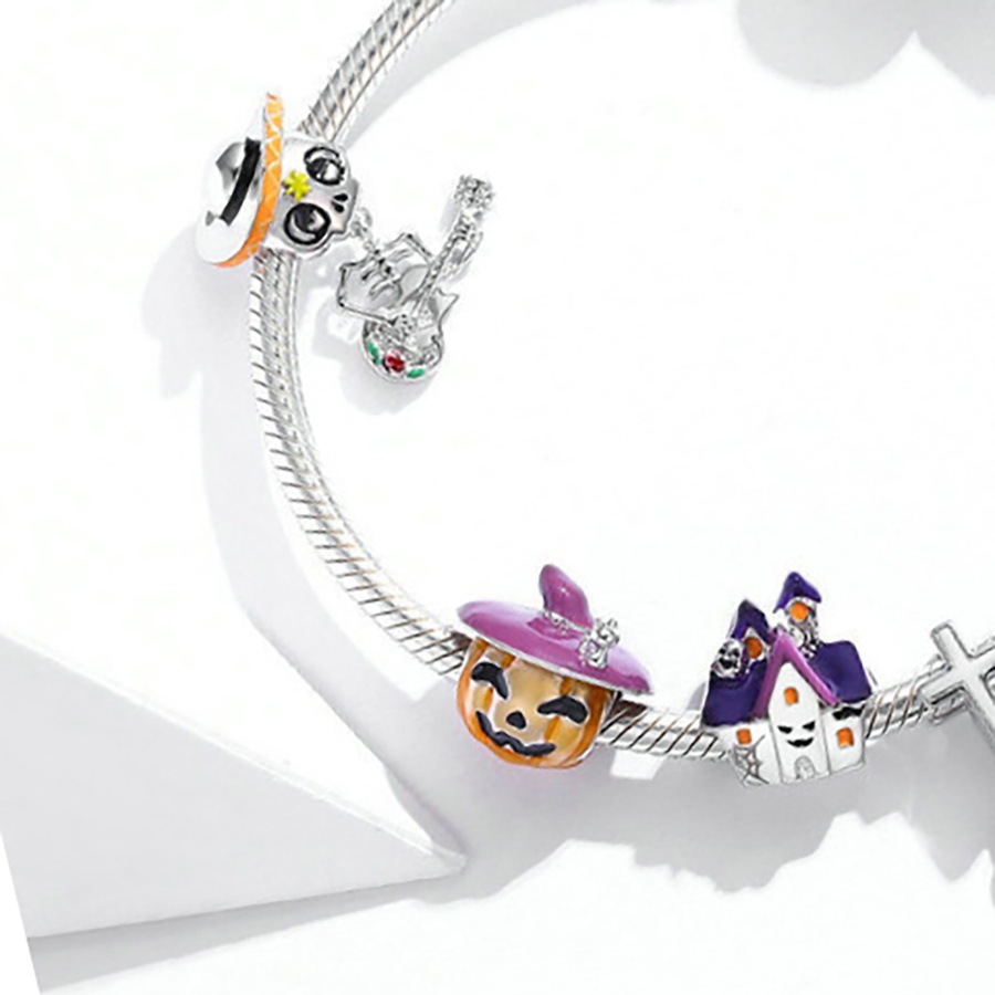 Chuỗi Hạt Gỗ Hình Lâu Đài/Vuông/Rắn Nhiều Màu Mới