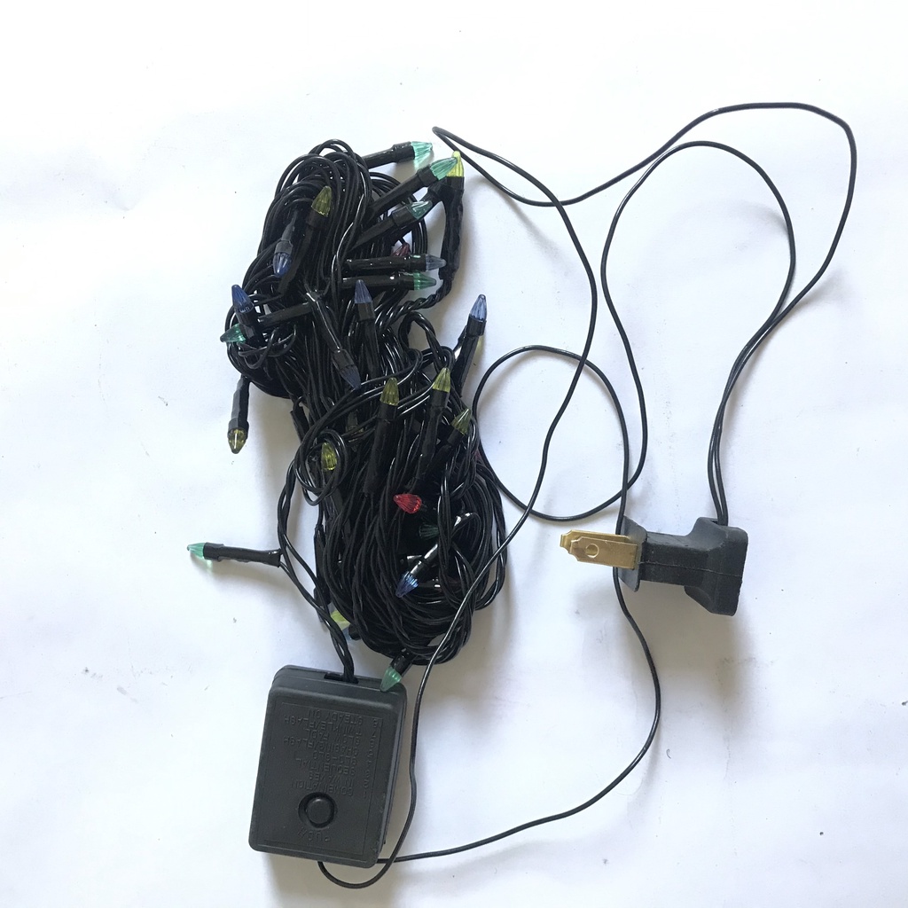 NHÁY LED NHỌN NHIỀU MÀU DÂY ĐEN 5M - TRANG TRÍ CÂY THÔNG NOEL/ GIÁNG SINH/ QUẤN CÂY