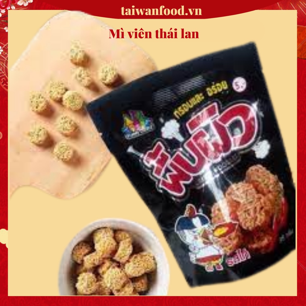 Mì tôm trẻ em vị gà cay Thái Lan/ Mì ăn liền dạng viên siêu hot hit/ Mì viên thái lan (Bịch 12 gói)