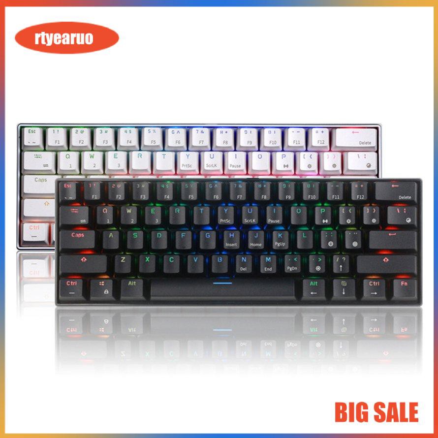 Bàn Phím Cơ 61 Phím Rgb 17 Chế Độ