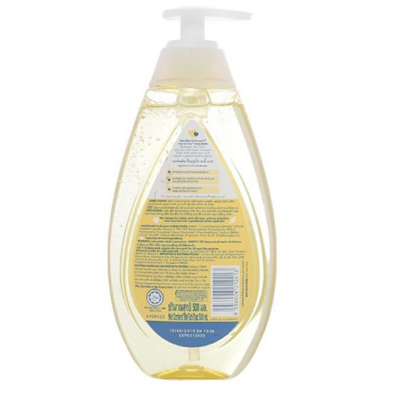 Sữa tắm gội toàn thân Johnson's Baby 500ml