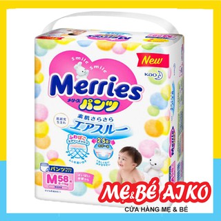 Tã/Bỉm Quần Merries size M (58 miếng)