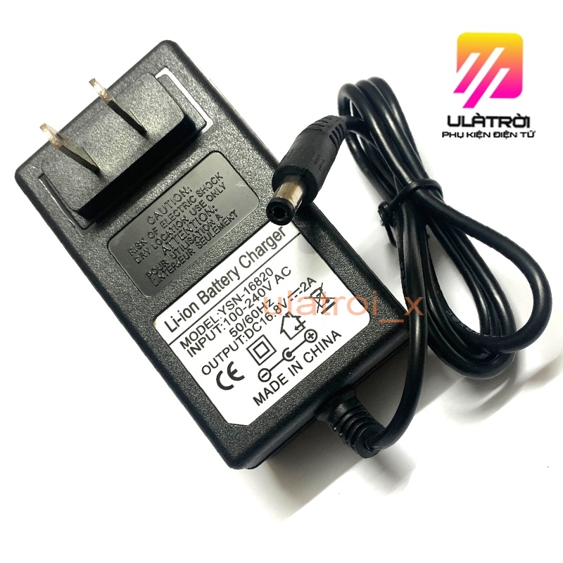Sạc pin 4s 16.8V 2A, Nguồn chuyên sạc pin Lion 14.4V có đèn báo đầy giá tốt