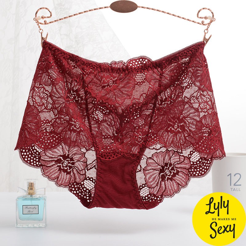 Quần lót nữ ren kháng khuẩn sexy cực thoáng mát có đủ màu thích hợp dành cho mông từ 85-105 | BigBuy360 - bigbuy360.vn
