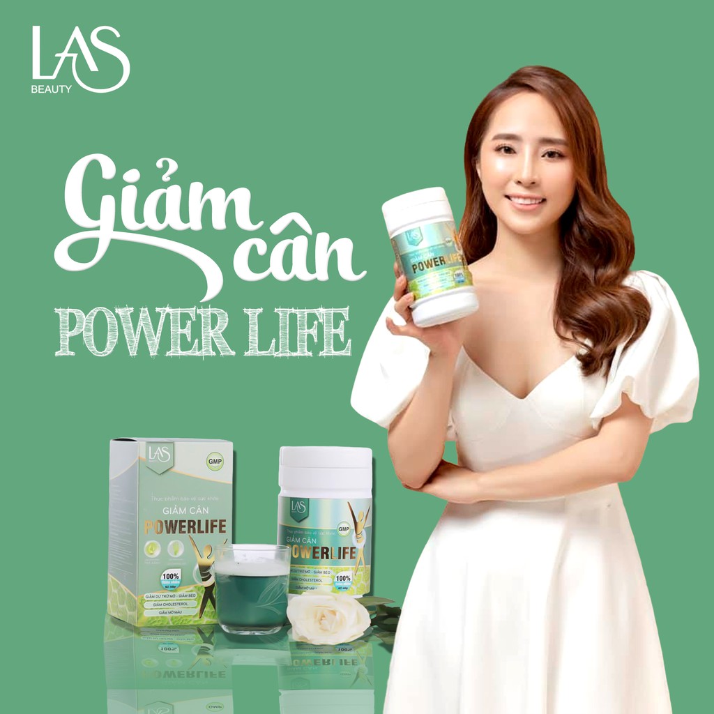 [Chính Hãng] trà sữa giảm cân powerlife las beauty 420gr full size