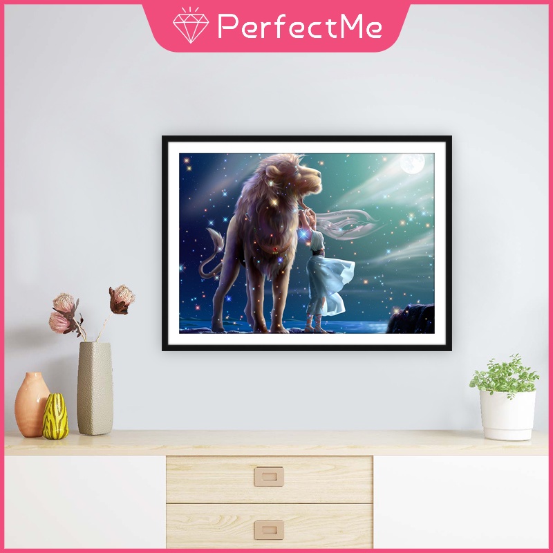 Tranh Đính Đá 5D Tự Làm Hình Mười Hai Chòm Sao 40x30cm