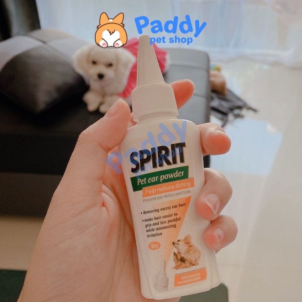 Bột Nhổ Lông Tai Spirit Dịu Nhẹ Cho Chó Mèo 50g