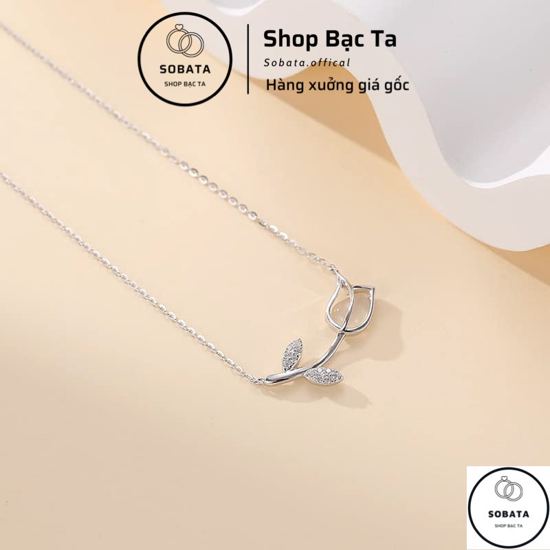 Vòng cổ nữ bạc ta, mẫu mới hot hit năm nay nhẹ nhàng đáng yêu - SDCN11 - Shopbacta