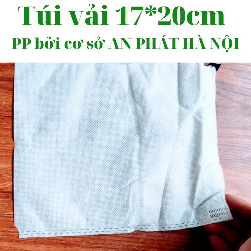 combo 10 Túi Bao Trái Cây 17*20cm, Túi Bọc Trái Na, Ổi, Mãng Cầu, Xoài... vải không dệt dập nhiệt chắc chắn, bền, dai