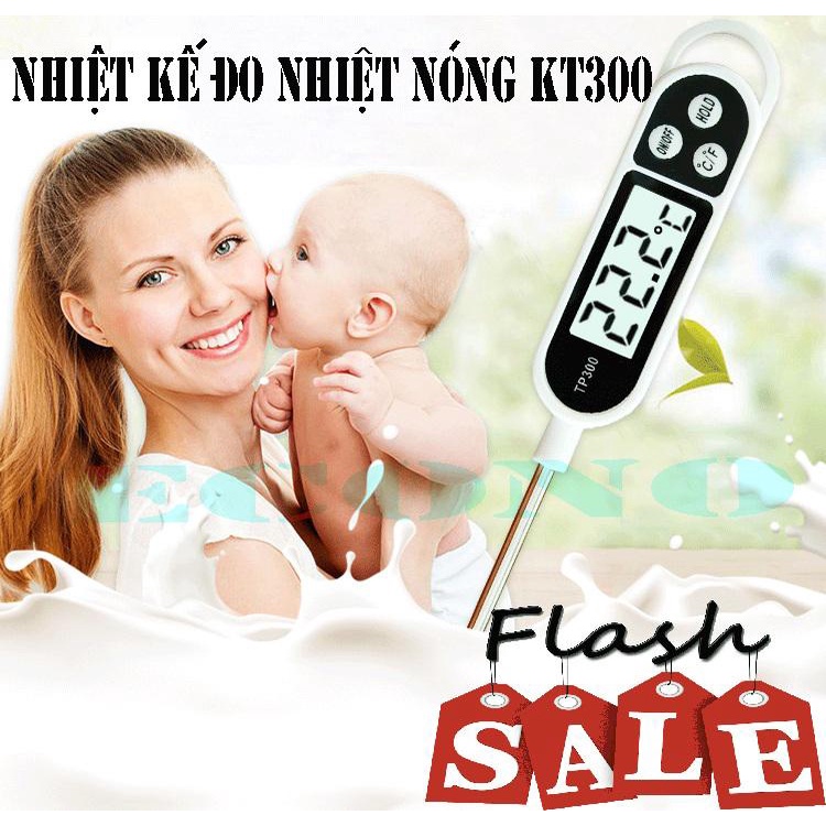 Nhiệt Kế Điện Tử Đo Nhiệt Độ Nấu Ăn, Nhiệt kế nấu ăn, pha sữa KT300, Độ an toàn cao, BẢO HÀNH CHÍNH HÃNG TOÀN QUỐC