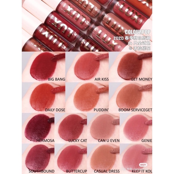 Son kem lì Colourpop Lux Velvet