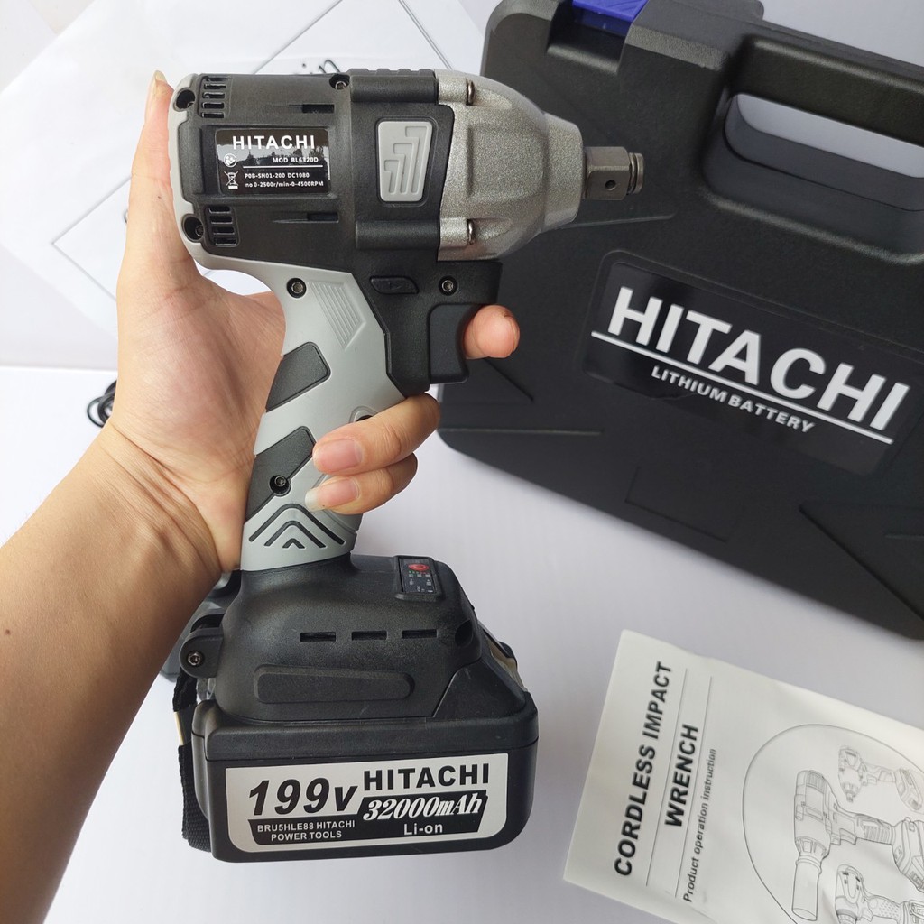 Siết Bulong Hitachi 199v Không Chổi Than