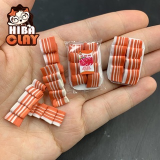 Khay thịt Mini Food , đồ ăn mini mô hình cho búp bê DIY