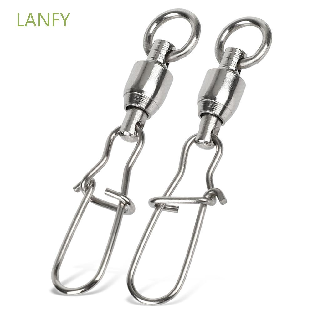 LANFY Corrosion Resistant High Strength Fishing Accessories Lure Hook Rolling Swivel Link Ball Bearing