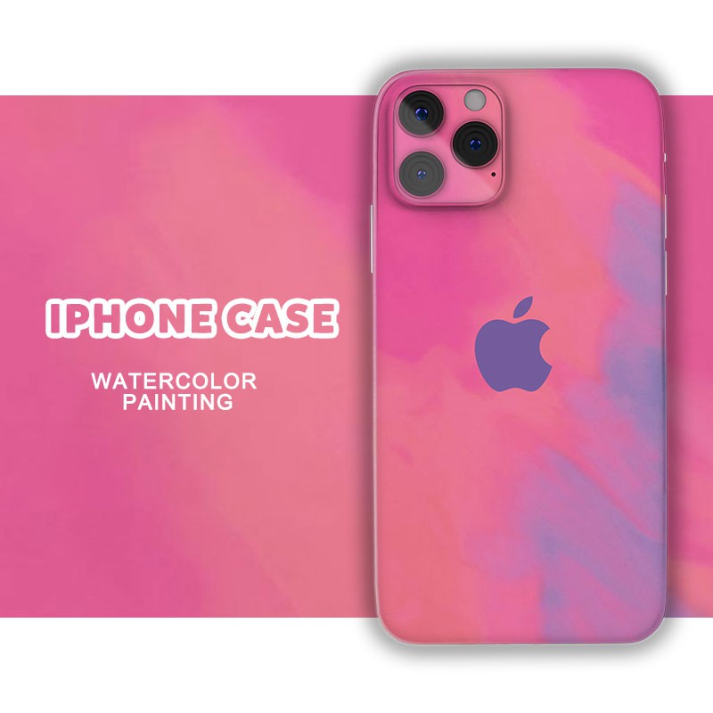 màu nước graffiti Ốp lưng iPhone 12 soft case watercolor graffiti IPhone 11 Pro Max cover IPhone 7 8 Plus SE 2020 X XR Xsmax เคส