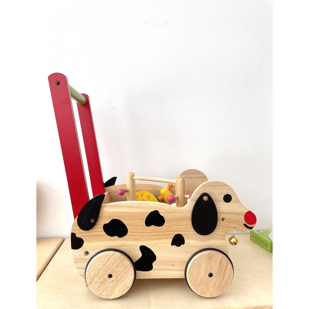 Xe gỗ chở đồ chơi (bé tập đi)
