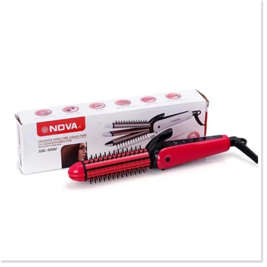 Máy tạo kiểu tóc đa năng 3 trong 1 Nova NHC-8890 (hồng)