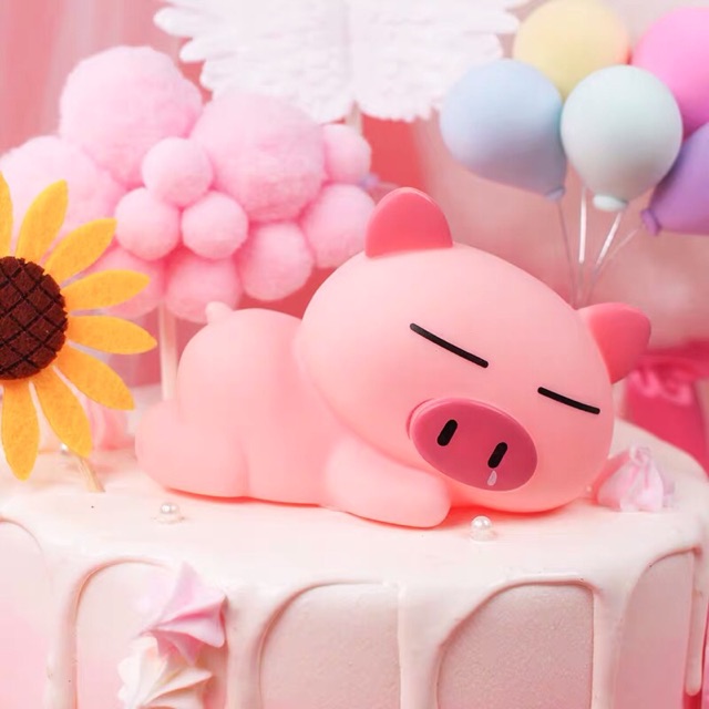 Heo con Pinky trang trí bánh