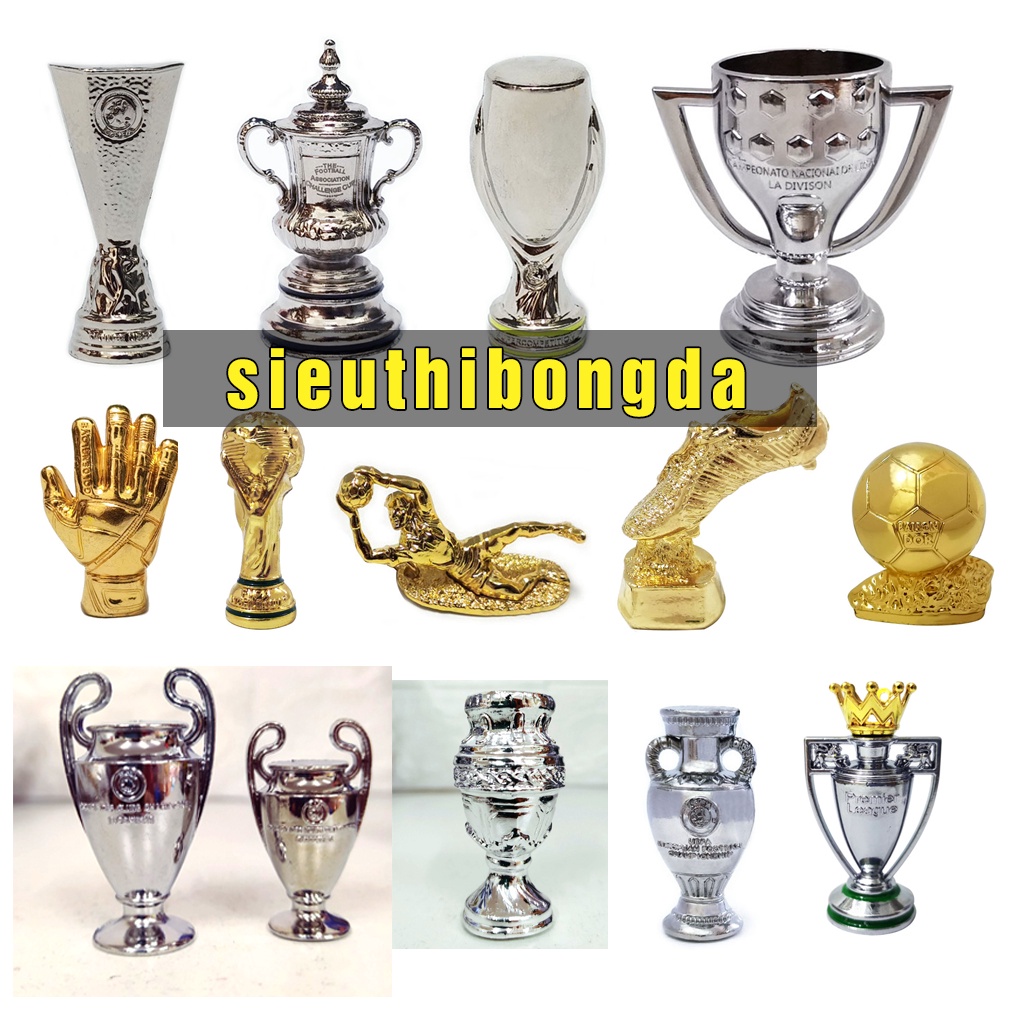 Mô hình kim loại đặc cup C1 Champion League, ngoại hạng Anh và Euro cup