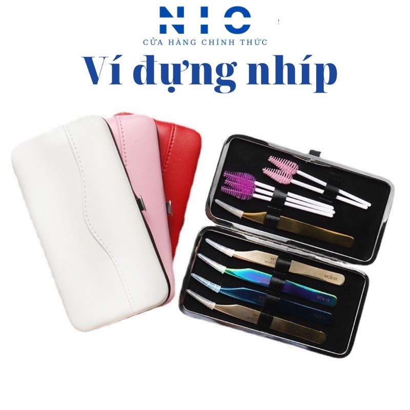 Ví đựng nhíp nối mi ( mầu sắc ngẫu nhiên )