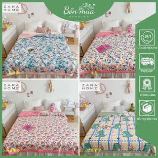 Chăn Hè cotton đũi [SIÊU MỀM MÁT] nhập khẩu cao cấp, kích thước 2mx2m3, chăn trần bông siêu mềm, nhiều mẫu