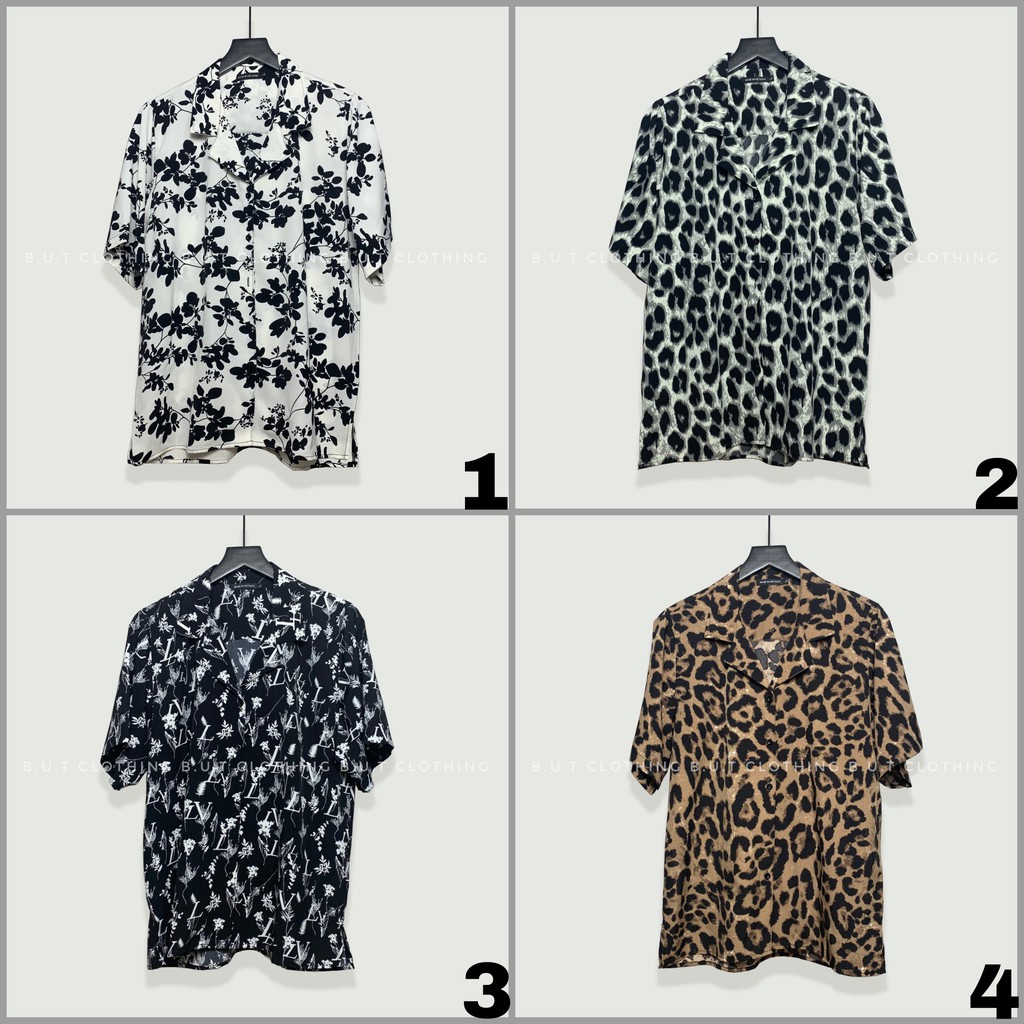 Áo sơ mi họa tiết ⚡️ẢNH THẬT⚡Áo sơ mi ngắn tay … chất vải LỤA mềm - mát - chống nhăn, thoải mái mặc cho mùa hè.