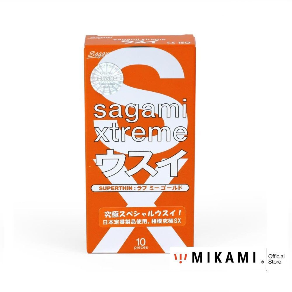 Combo 03 Hộp Bao Cao Su SAGAMI XTREME WHITE Gân Gai, SUPER THIN Siêu Mỏng.