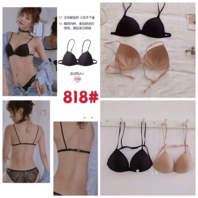 Áo Lót Bra Nữ ( Hot Hit ) Áo Ngực Bra Su Đúc Dây Mảnh Có Móc Cài Sau Mặc Thoải Mái 818 | BigBuy360 - bigbuy360.vn