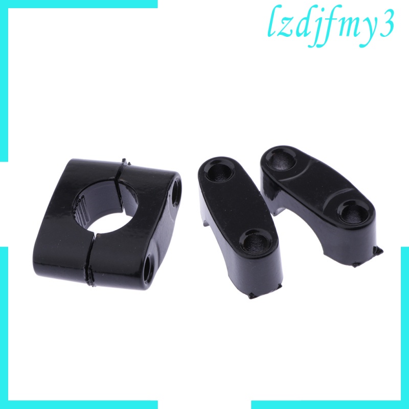 Set 2x1 Cặp Kẹp Nâng Tay Lái Xe Máy 22mm Bằng Hợp Kim Cnc Màu Đen | BigBuy360 - bigbuy360.vn