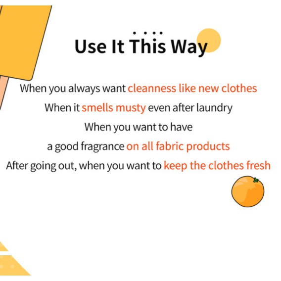 Nước hoa xịt vải Wdressroom No 2004 SAENG TAENG 70ml hương cam quýt (Shop Bunny Beans) | Thế Giới Skin Care