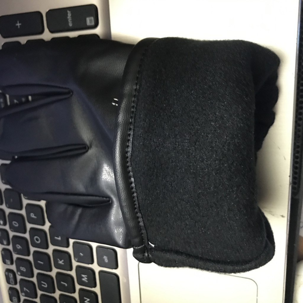 Găng Tay Da Lót Nỉ Đi Xe Cho Nam , Nữ