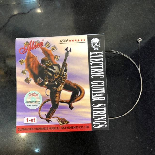 Dây lẻ guitar điện số 1 2 3 Alice
