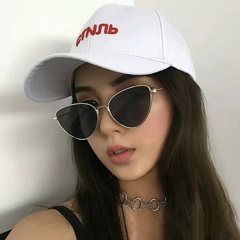 Kính Mát Mắt Mèo Tam Giác Chống Tia UV Thời Trang 2022 Sự Bảo Vệ