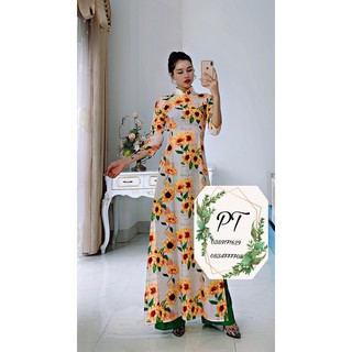 Áo dài chất lụa nhật siêu sang , siêu xinh