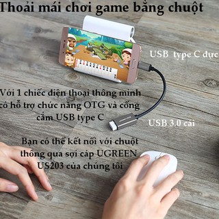 [FREESHIP 99K]_Cáp OTG USB Type C sang USB 3.0 chuẩn A cổng âm Ugreen 30645