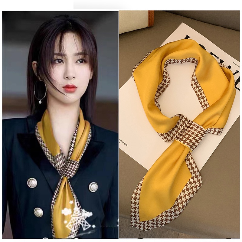 khăn voan thắt nơ tạo kiểu cổ , nơ cổ áo thời trang