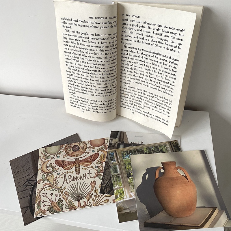 Set 5 tranh bìa dán tường phong cách cổ điển trang trí nội thất  | BigBuy360 - bigbuy360.vn