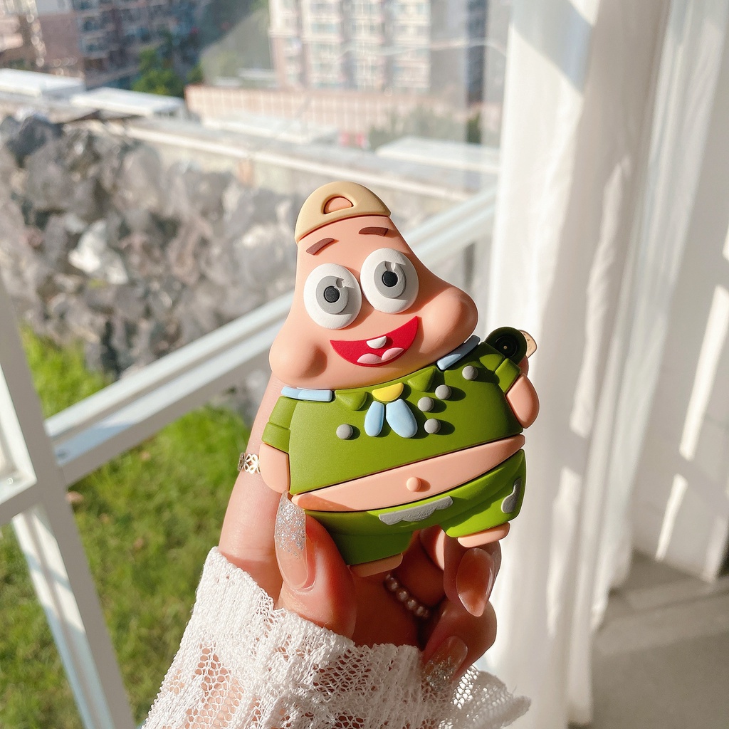 Vỏ Bảo Vệ Hộp Sạc Tai Nghe AirPods3gen / AirPods3 / 2Gen / AirPods3 Hình Spongebob Ốp