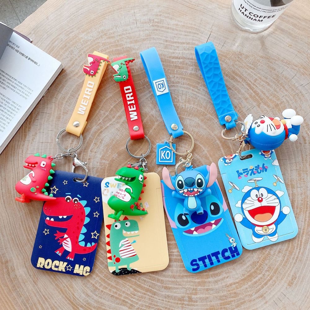 Dây đeo thẻ họa tiết kỳ lân 3D dễ thương bắt mắt