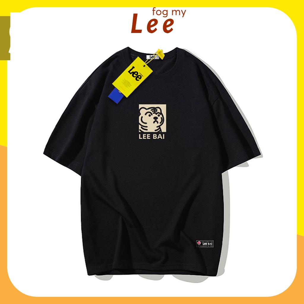 Áo phông nam tay lỡ form rộng unisex , áo thun nữ tay lỡ form rộng unisex hàn quốc Lee fog my