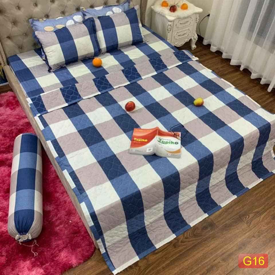 Chăn hè COTTON POLY trần bông 3 lớp (Được chọn mẫu)