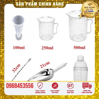 Bộ 6 món dụng cụ pha chế - Ca đong định lượng 100ml-250ml-500ml